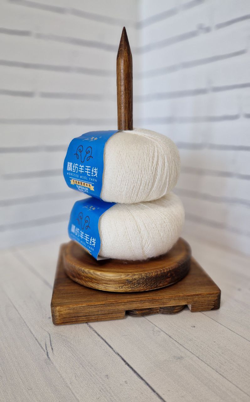 картинка Меринос Worsted Белый от магазина Одежда+